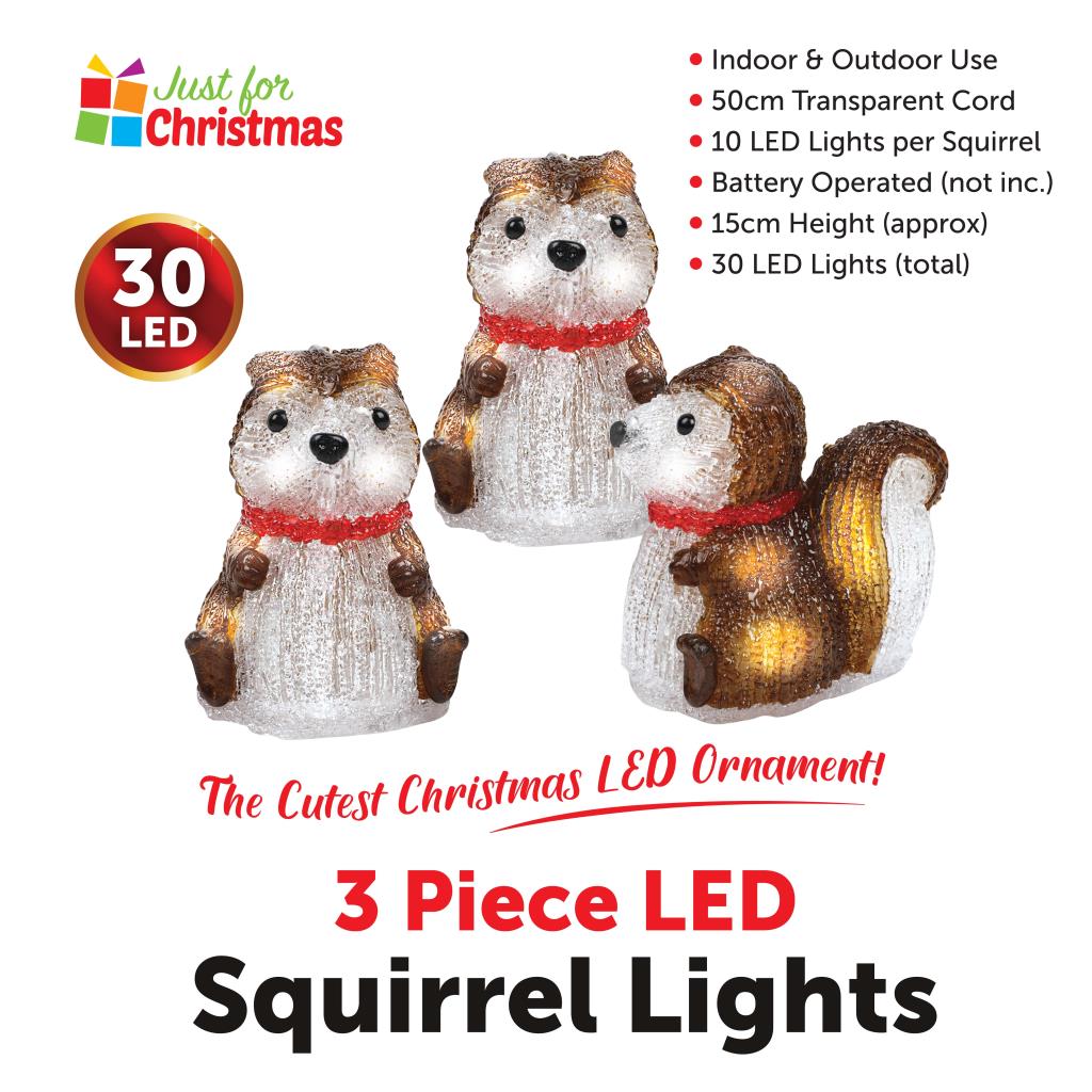 Christmas Ornamental String Fairy Lights Indoor/Outdoor - Penguin/Robin/Squirrel Christmas Ornamental String Fairy Lights Indoor/Outdoor - Penguin/Robin/Squirrel